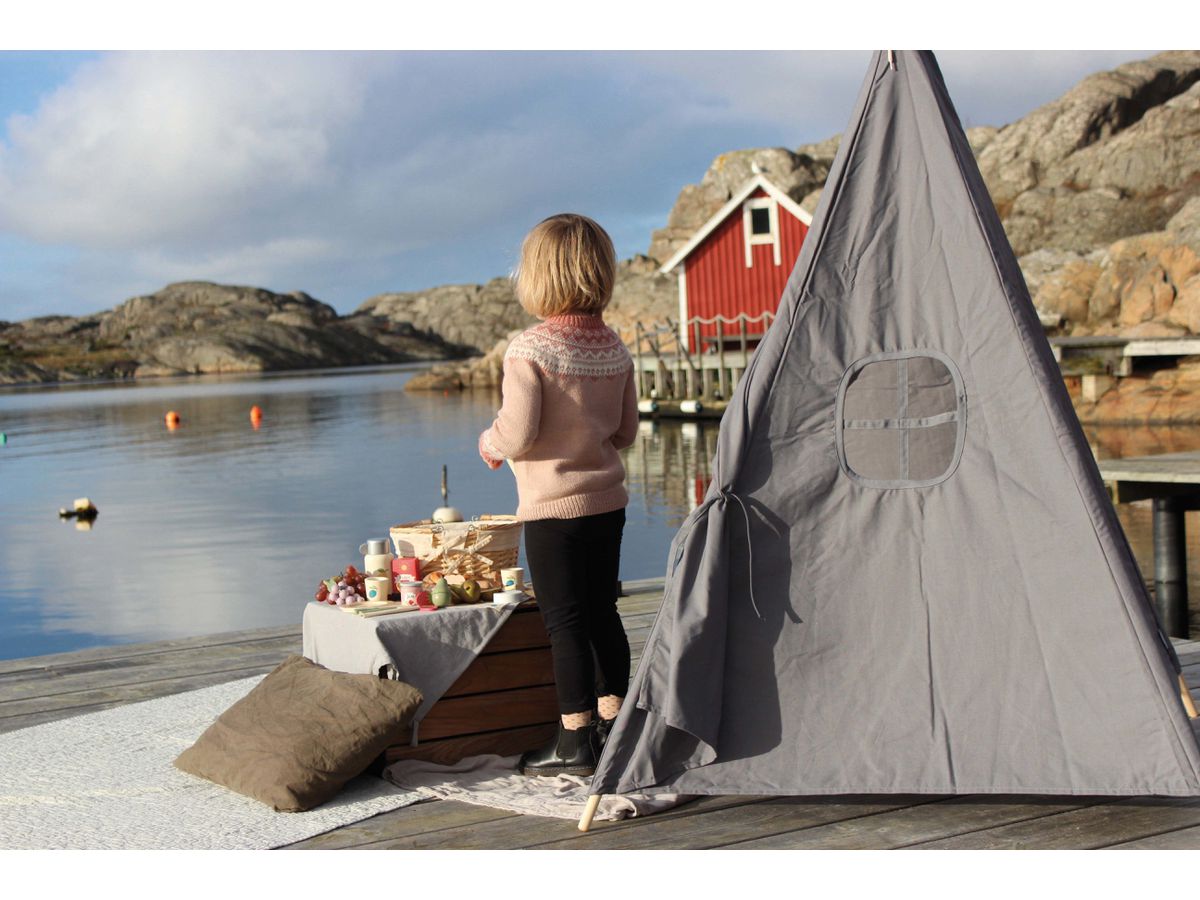 JABADABADO Picknick Set W7213 Korb 28x21x14cm (7332599072803)