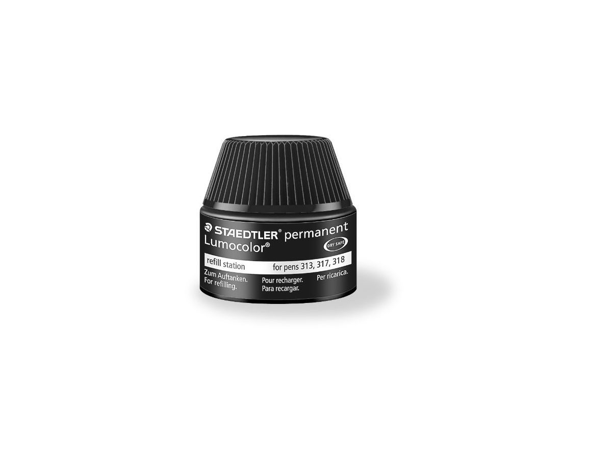 STAEDTLER Lumocolor permanent 15ml 48717-9 schwarz (4007817487099)