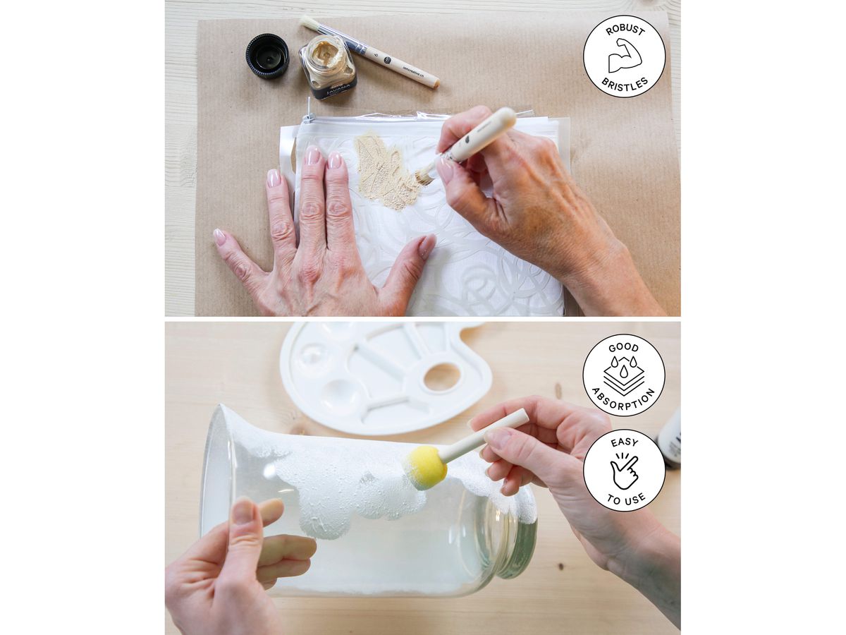 I AM CREATIVE Schablonierpinsel Set 1011.34 6-teilig (7611983250318)