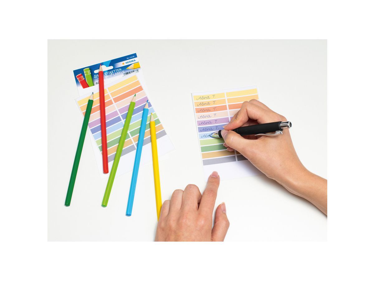 HERMA Stifte-Etiketten 15238 10x46mm, selbstklebend (4008705152389)