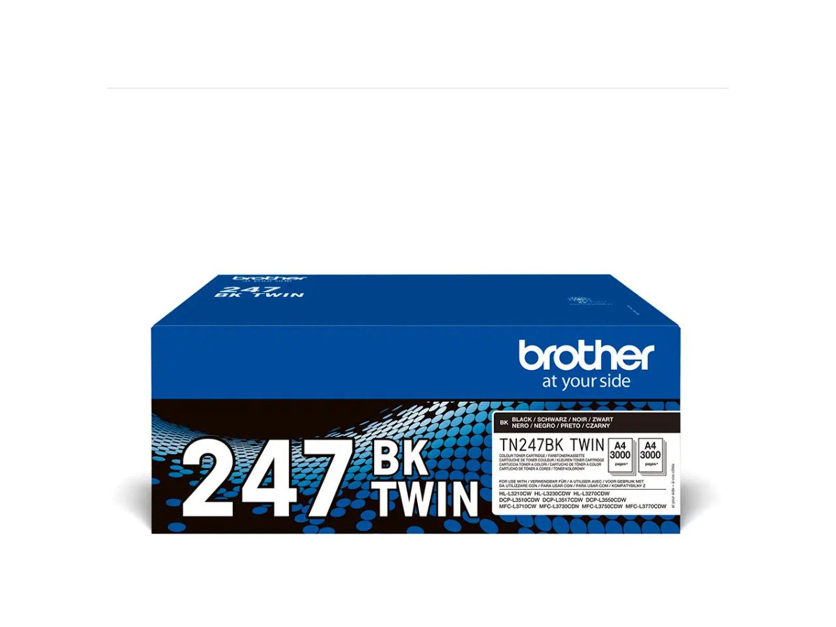 BROTHER Toner Super HY Twin nero TN-247BKTWIN HL-L3210CW 2x3000 pagine (4977766812726)