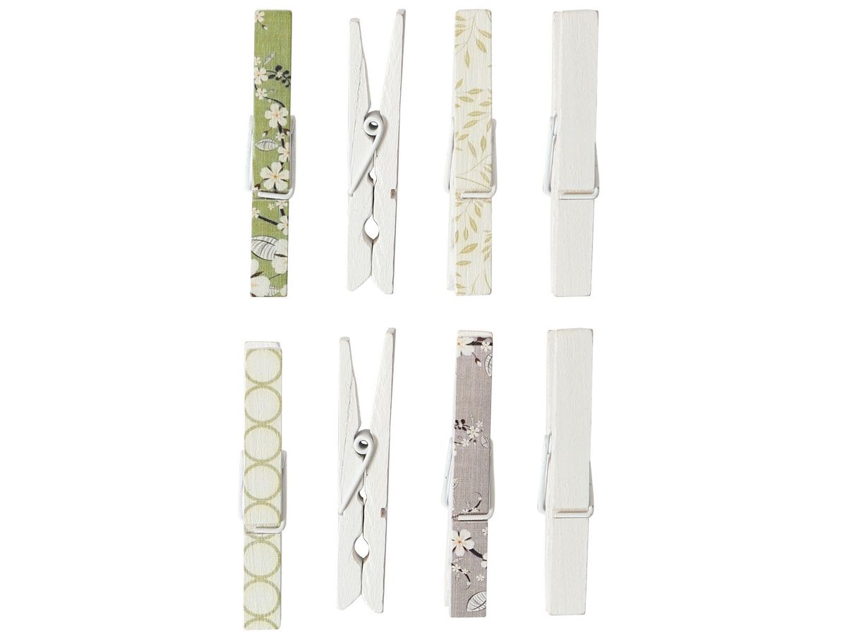 I AM CREATIVE Holzklammern II 6105.56 7.5cm, 8 Stück (7611983198740)