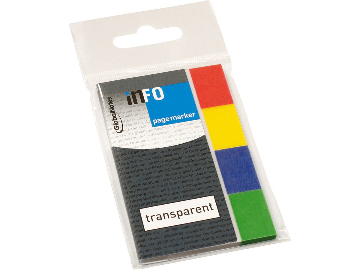INFO Page Marker 5670-00 trasp. 20x50mm, 4x40 fogli (4011169670009)