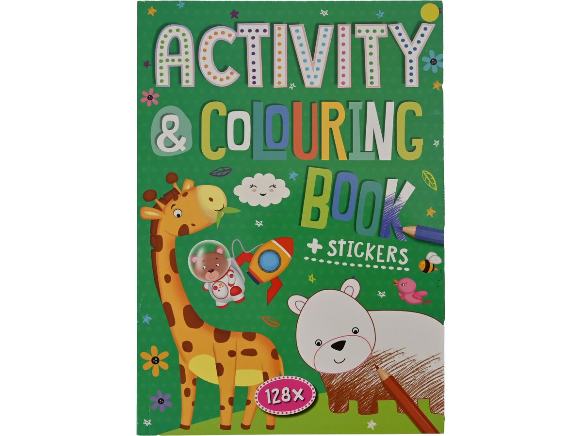 ROOST Livre activités et coloriage B1070 2 feuilles autocollants (8711851107030)