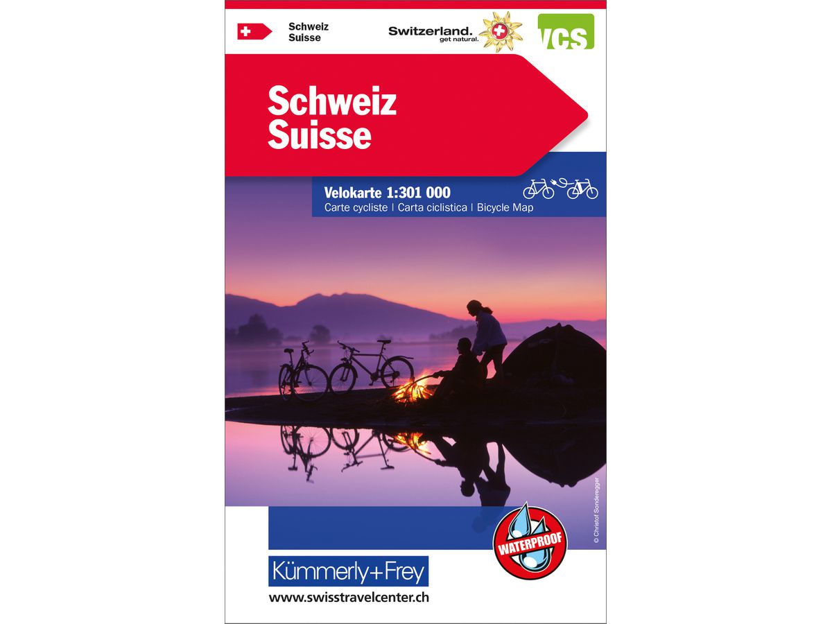 KÜMMERLY+FREY Velokarte 325902400 Velokarte Schweiz 1:301'000 (9783259024003)