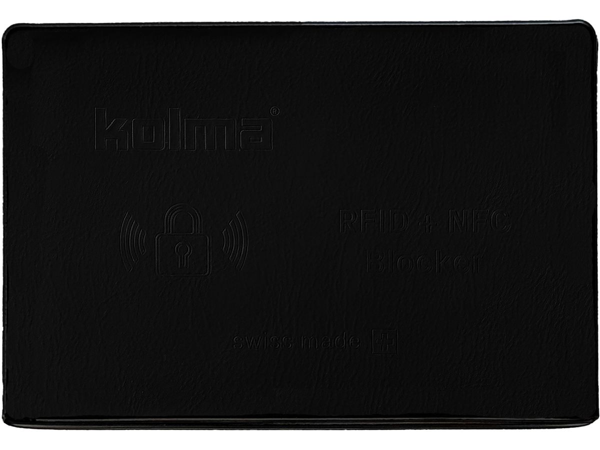 KOLMA Kreditkartenhülle RFID 09.161.06 schwarz 66x95mm (7611967090558)