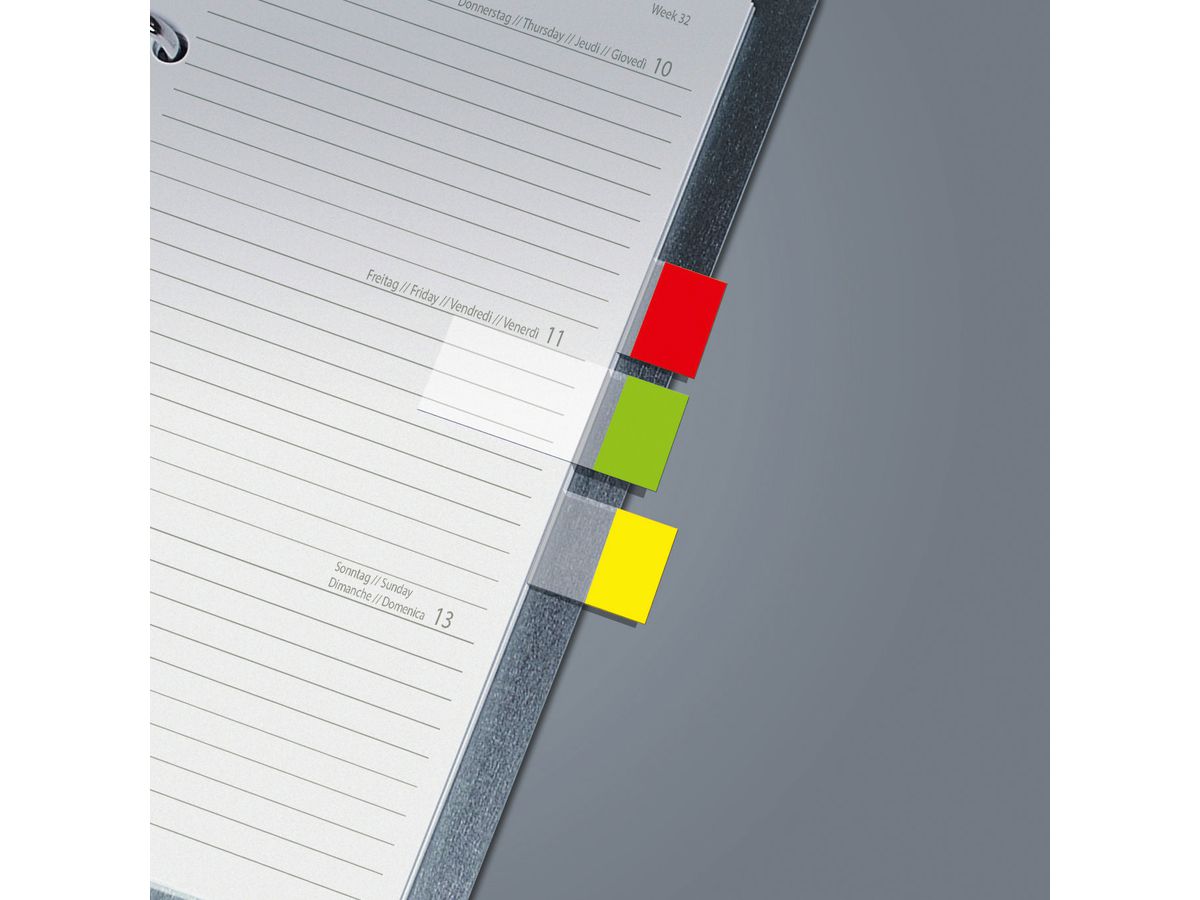 SIGEL Haftnotizen Transp. 20x50mm HN670 4-farbig ass. 4 x 40 Streifen (4004360934452)