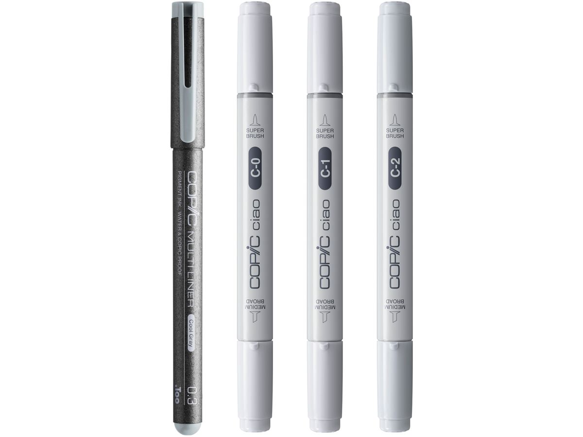 COPIC Marker Ciao Shade Set 22075423 Light Cool Gray 4 pezzi (4013695268101)