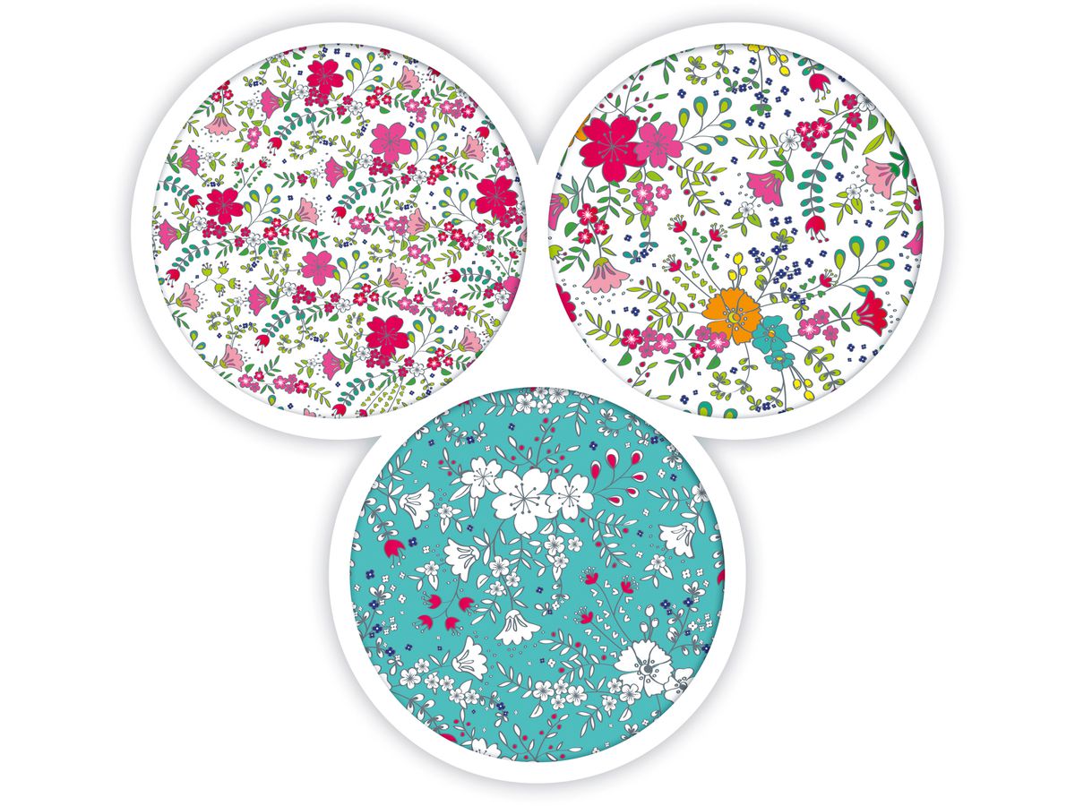 OXFORD Spiralbuch ForMe Floral A5 400094953 liniert 7mm, 90g 60 Blatt (3020120113357)