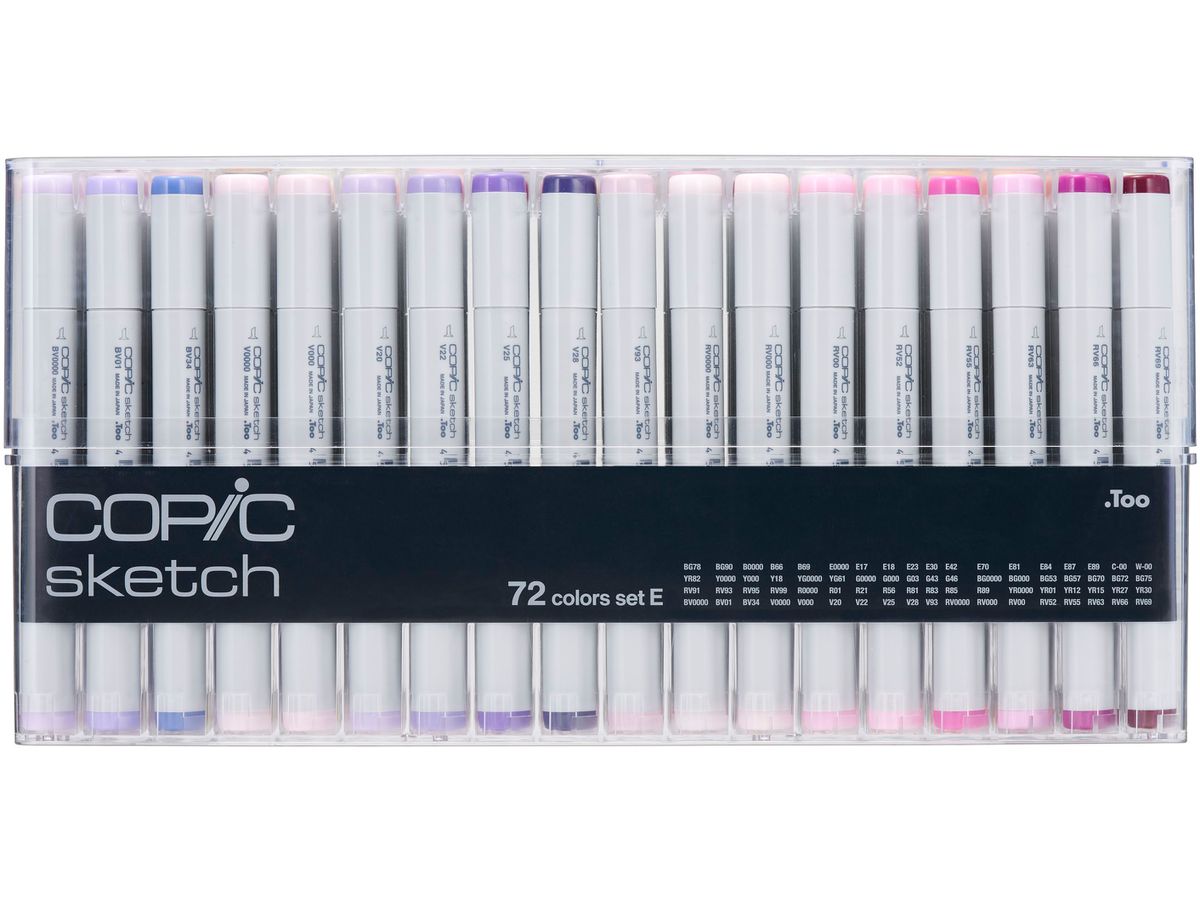 COPIC Marker Sketch 21075159 Set E, 72 Stück (4511338063200)