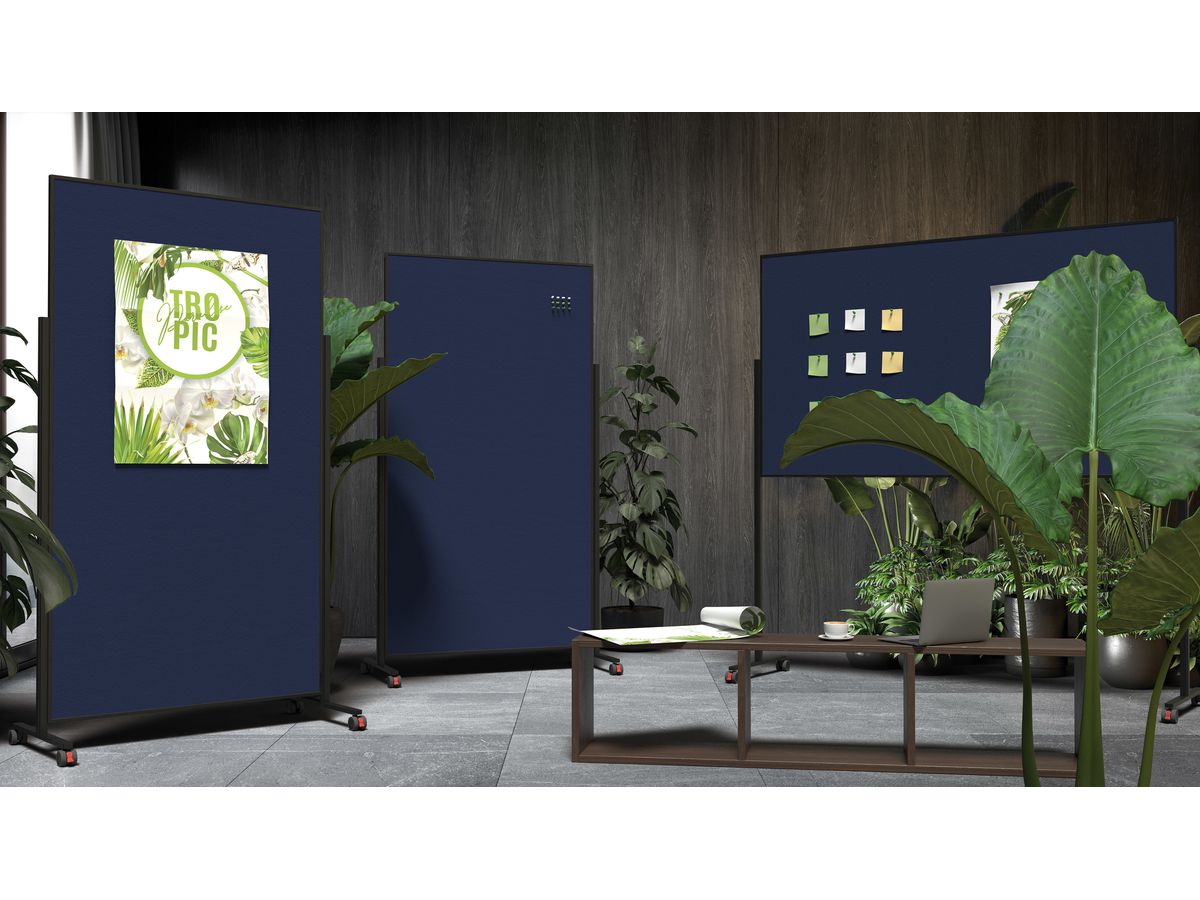 MAGNETOPLAN Design Lavagna Present. VP 1181214 blu scuro, feltro 1000x1800mm (4013695064208)