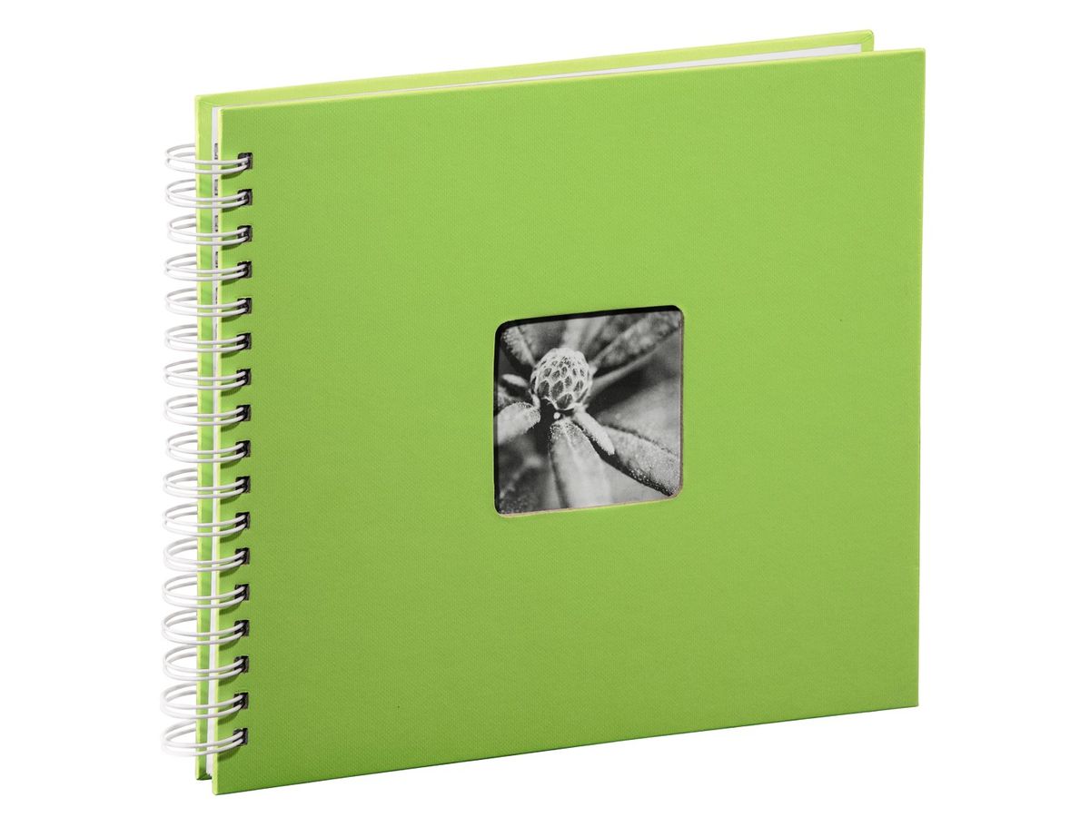 HAMA Spiralalbum Fine Art 28x24cm 2115 kiwi 25 Blatt, weiss (4007249021151)