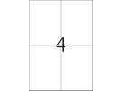 HERMA Universal-Etiketten 105x148mm 4676 weiss 400 St./100 Blatt (4008705046763)