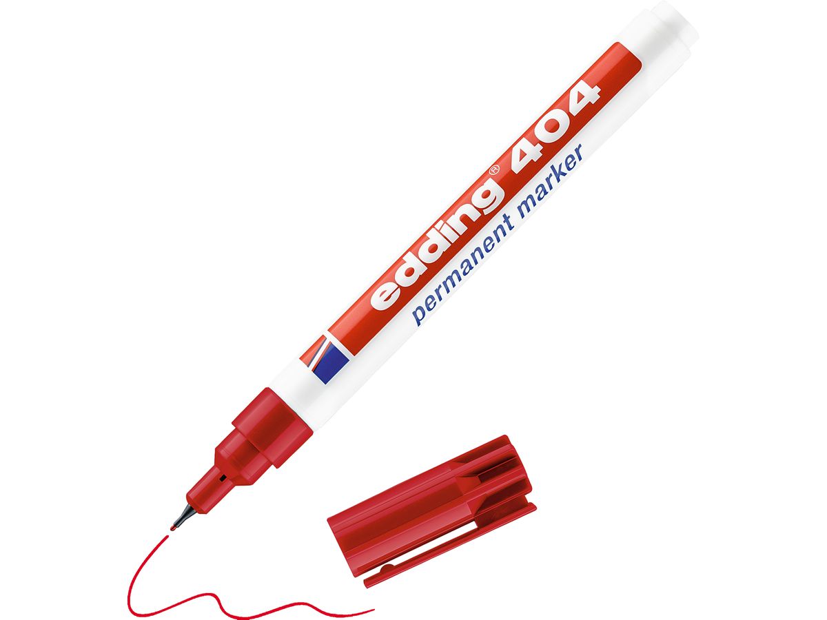 EDDING Permanent Marker 404 404-2 rot (4004764028351)