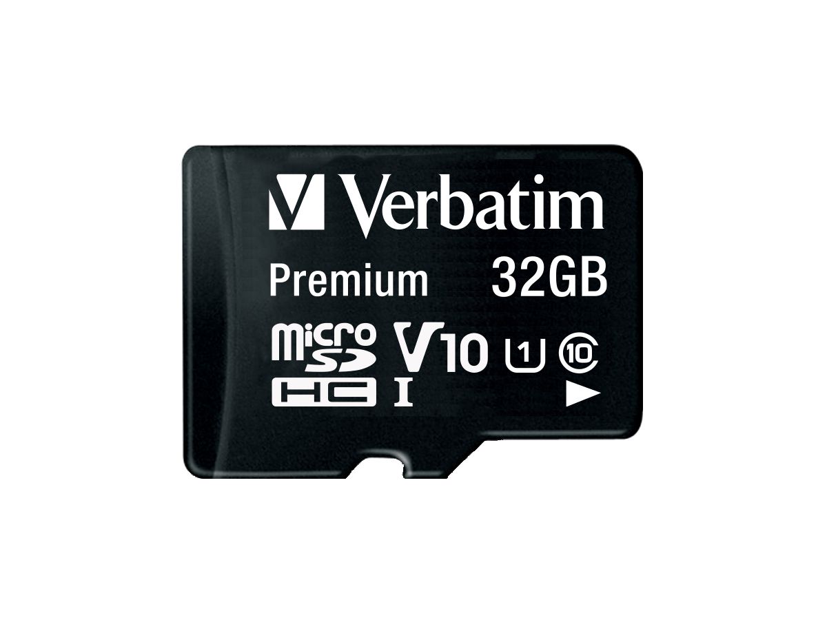 VERBATIM Micro SDHC Card 32GB 44083 with Adapter Class 10 (0023942440833)