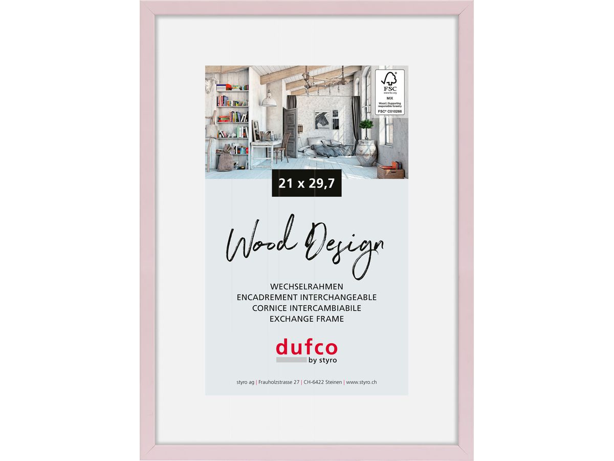DUFCO Cadre photo Hay 21x29.7cm 1610.81084 rose clair (7612176094627)