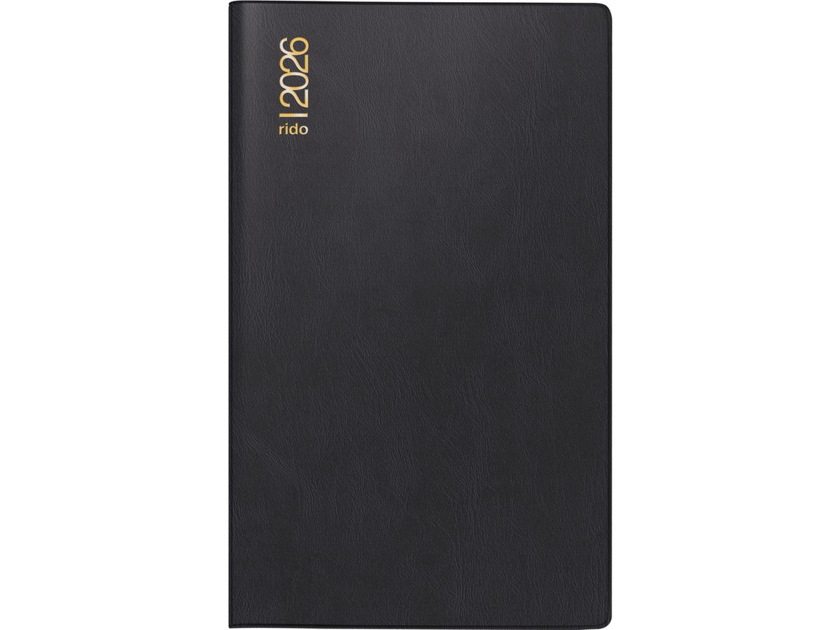 RIDOIDE Uni Planer 2026 7048002906.26 1M/2S schwarz ML 10.4x15.3cm (4003273791992)