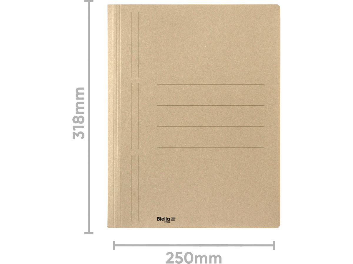 BIELLA Schnellhefter Recycolor 16643027U Spiralmechanik, beige (7611365454273)