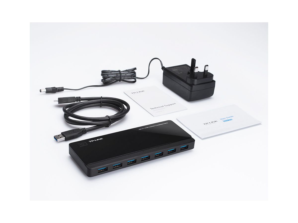 TP-LINK 7 Port USB 3.0 Hub UH720 (2.4A) 2 Ports (6935364010041)
