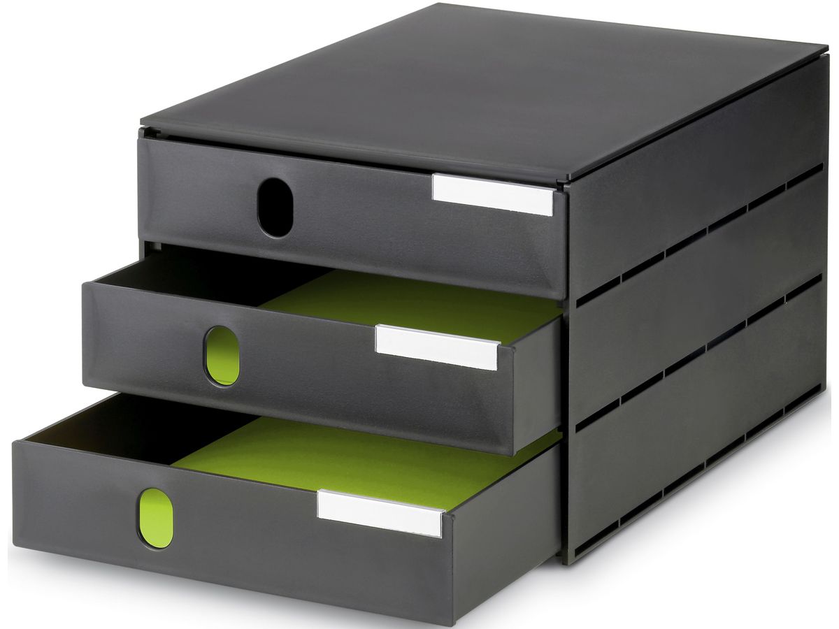 STYRO Module class. styroval color 14-8050.90 noir/noir 3 tiroirs (7612176074506)