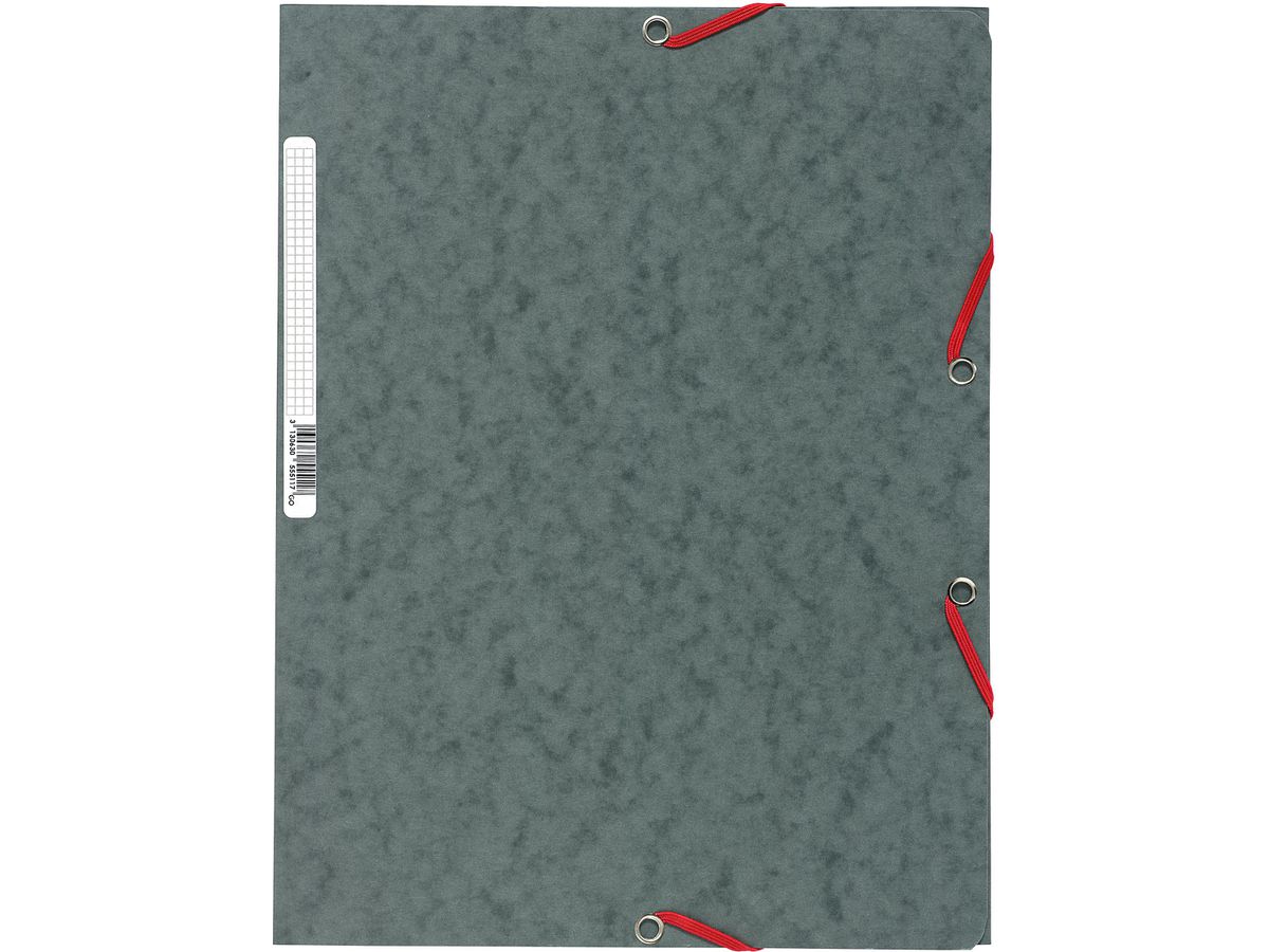 EXACOMPTA Cartellina con elastico A4 55511E grigio (3130630555117)