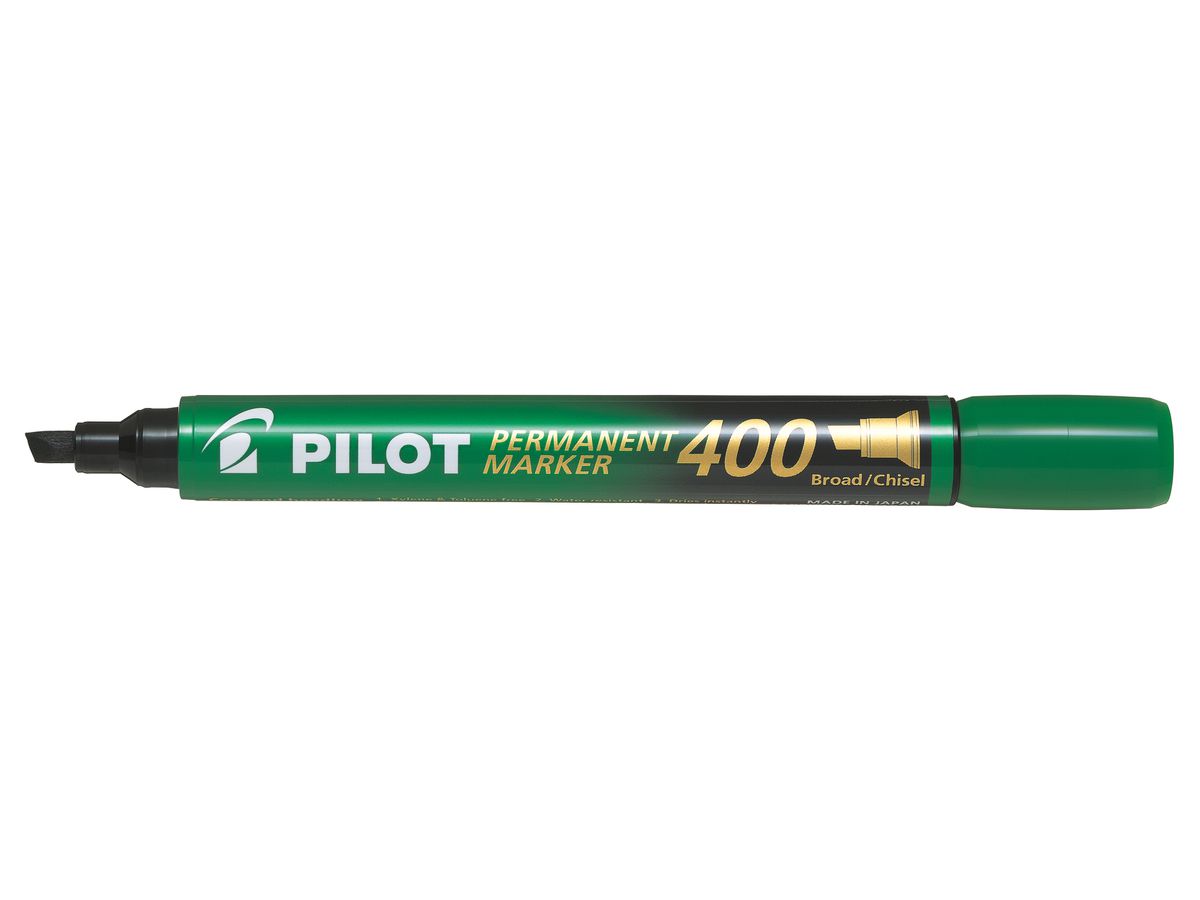 PILOT Permanent Marker 400 4mm SCA-400-G pointe de Wedge vert (4902505511202)