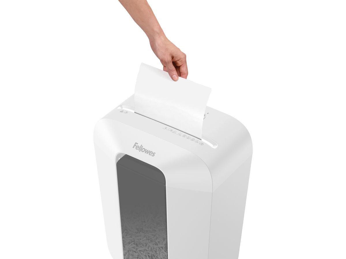FELLOWES Aktenvernichter Powershred 100017468 LX70, P-4, 18Lt, weiss (0043859797158)