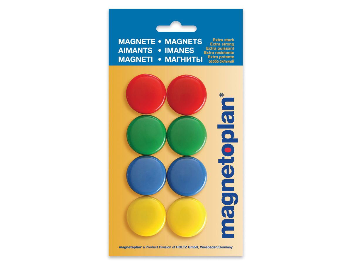 MAGNETOPLAN Signalmagnete 16663 ass. D=30mm 8 Stk. (4013695028361)