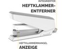 FELLOWES Agrafeuse EasyPress LX850 5011801 Microban, blanc 25 feuilles (0043859776573)