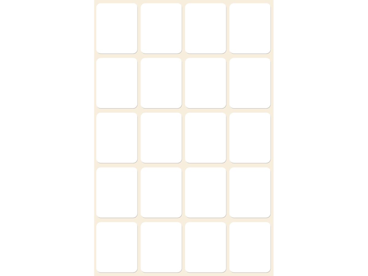 AVERY ZWECKFORM Etichette 22×18mm 3043 bianco 120 pezzi (4004182030431)