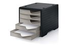STYRO Styroswingbox 275-8430.759 schwarz/taupe 5 Schubladen (7612176079303)