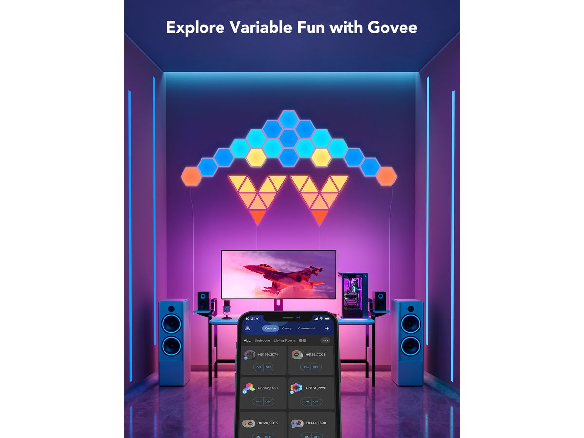 GOVEE Glide Hexa Light Panels H1061002 Pack d'extensions 2 pcs. (6974316994466)