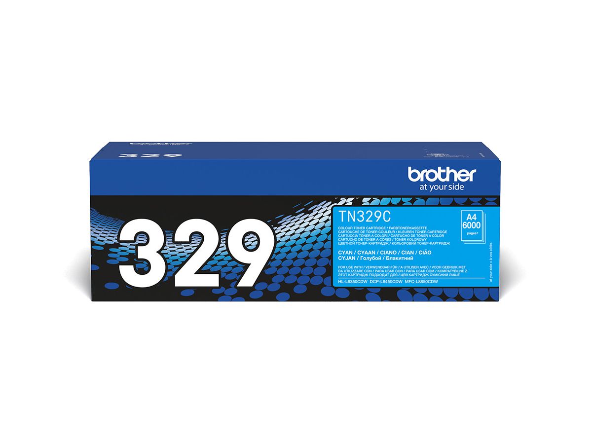 BROTHER Toner Super HY cyan TN-329C MFC-L8450CDW 6000 pages (4977766735063)