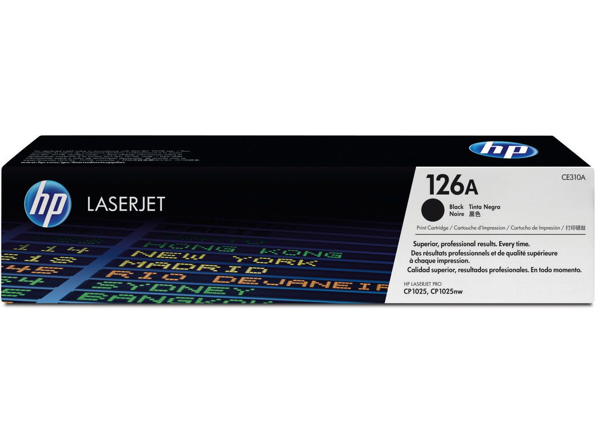 HP Modulo di toner 126A nero CE310A Color LJ Pro CP1025 1200 p. (0884962161128)
