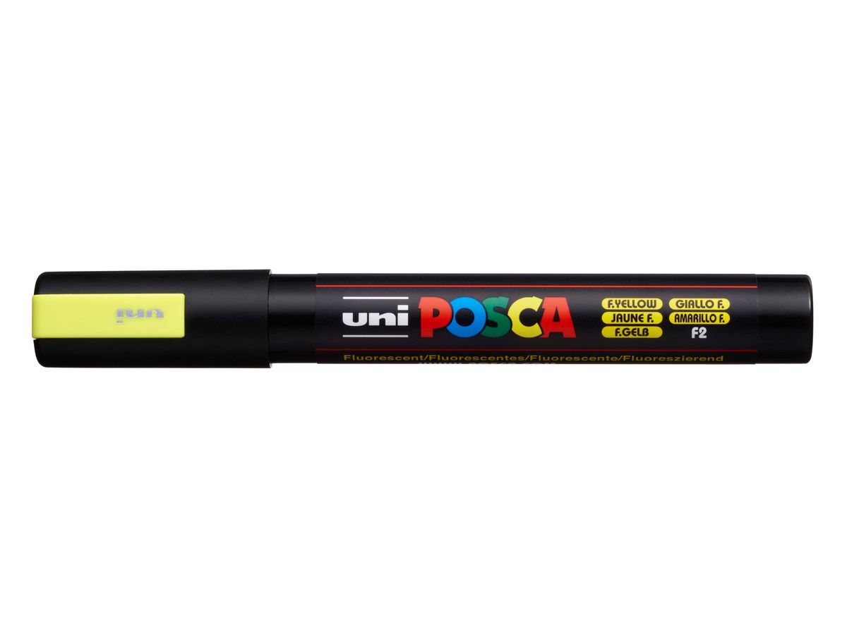 POSCA Marker 1.8-2.5mm PC5M F.YELLO fluo gelb (4902778198056)