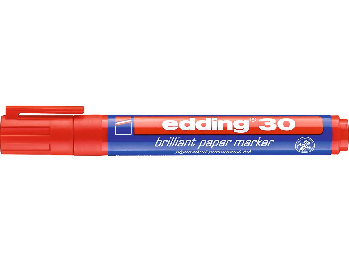 EDDING Permanent Marker 30 30-2 rot (4004764305094)