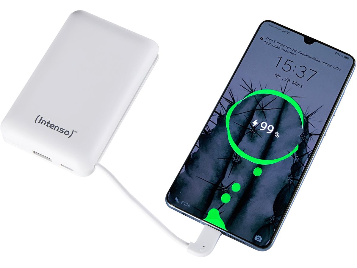 INTENSO Powerbank XC10000, white 7314532 10000 mAh, USB-A, USB-C (4034303030156)