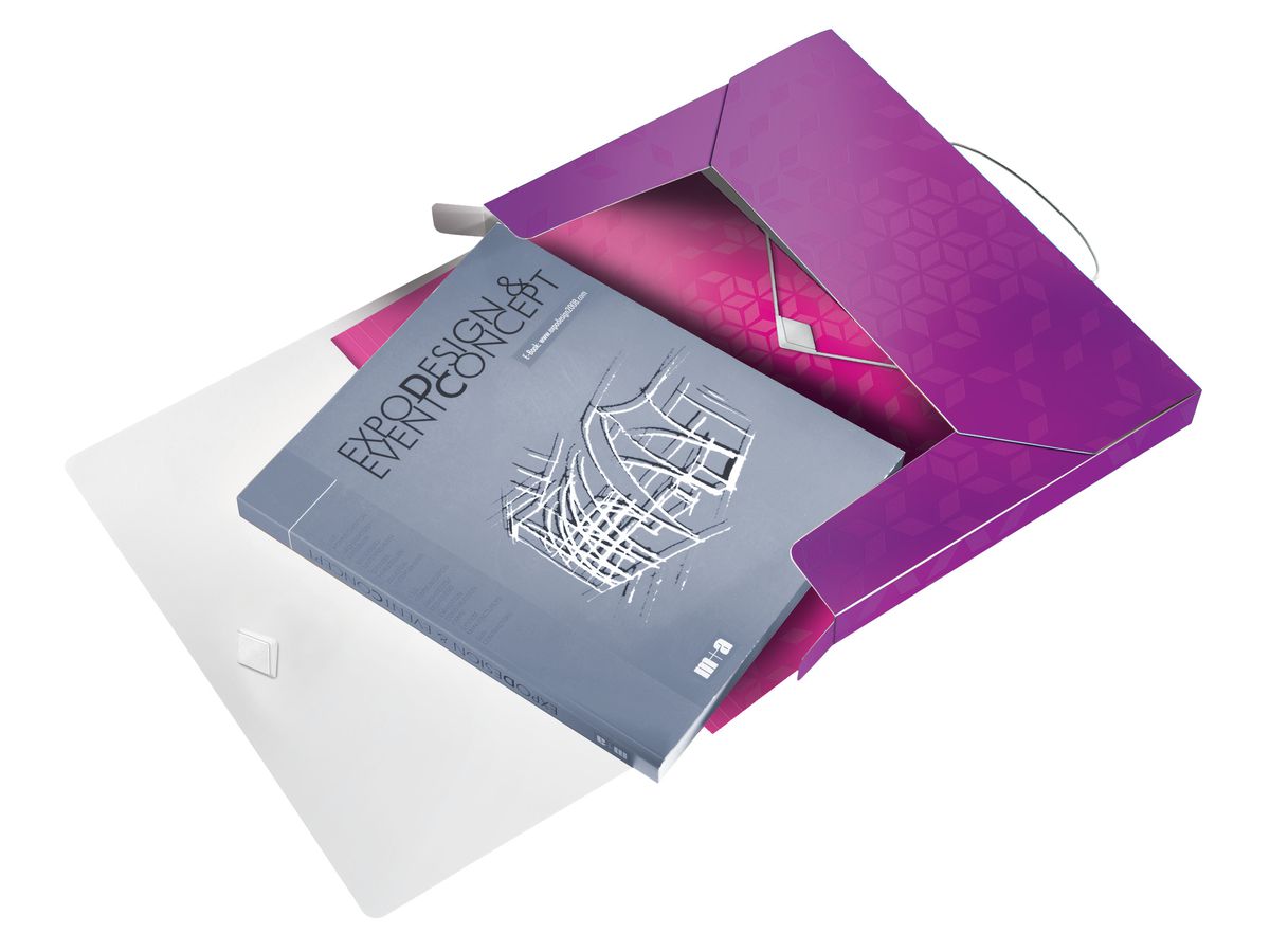 LEITZ Box de rangement WOW PP 46290062 violet 250x330x37mm (4002432105960)
