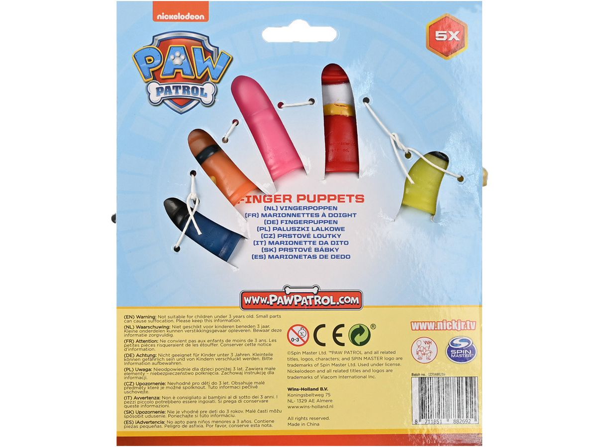 ROOST Marionette da dito WHA269 Paw Patrol (8711851882692)