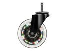 DELTACO RGB Casters,Wheels,5-pack GAM-141 for Gaming Chairs (7333048057211)
