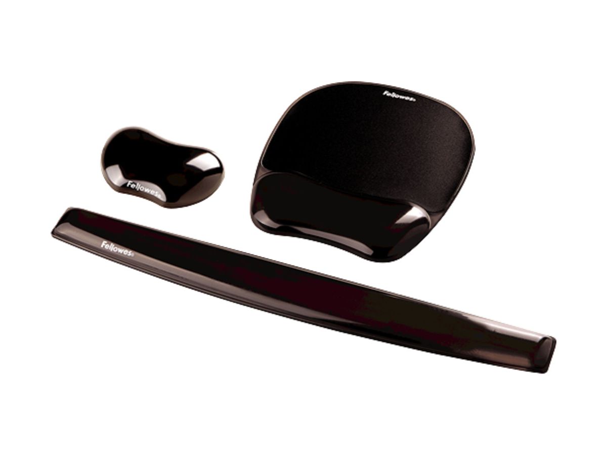 FELLOWES Mausmatte m. Handgelenkauflage 9112101 schwarz (0043859527175)