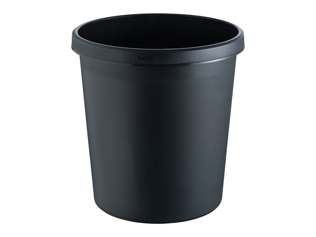 HELIT Papierkorb H6105895 schwarz 18lt (4012086052510)