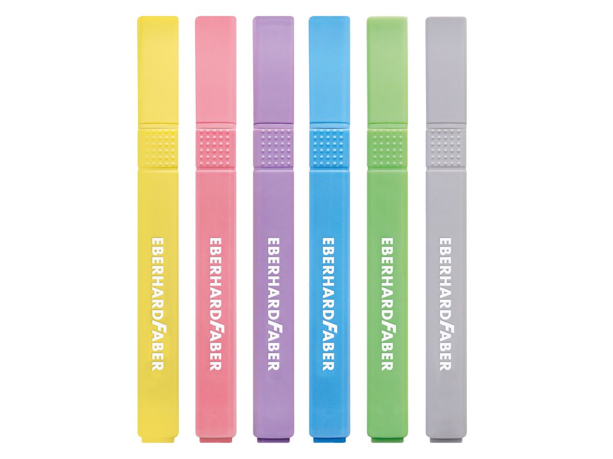 EBERHARD FABER Textmarker Slim 551506 pastell 6 Stück (4087205515061)