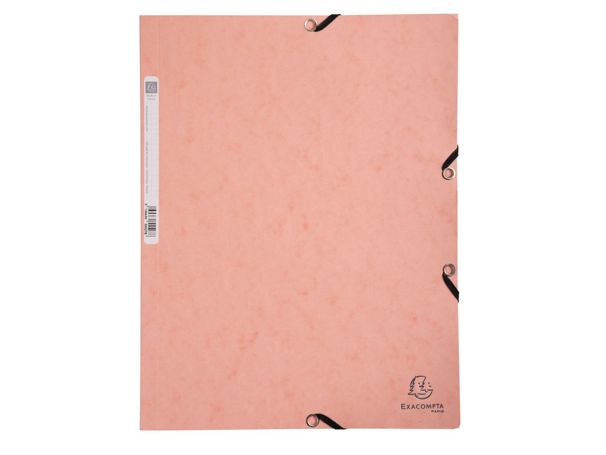 EXACOMPTA Cartellina elastico Aquarel A4 55527E coral (3130630555278)