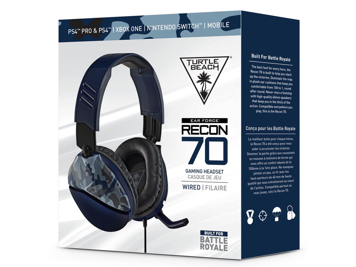 TURTLE BEACH Ear Force Recon 70 blue Camo TBS-6555-02 Headset Multiplattform (0731855065554)