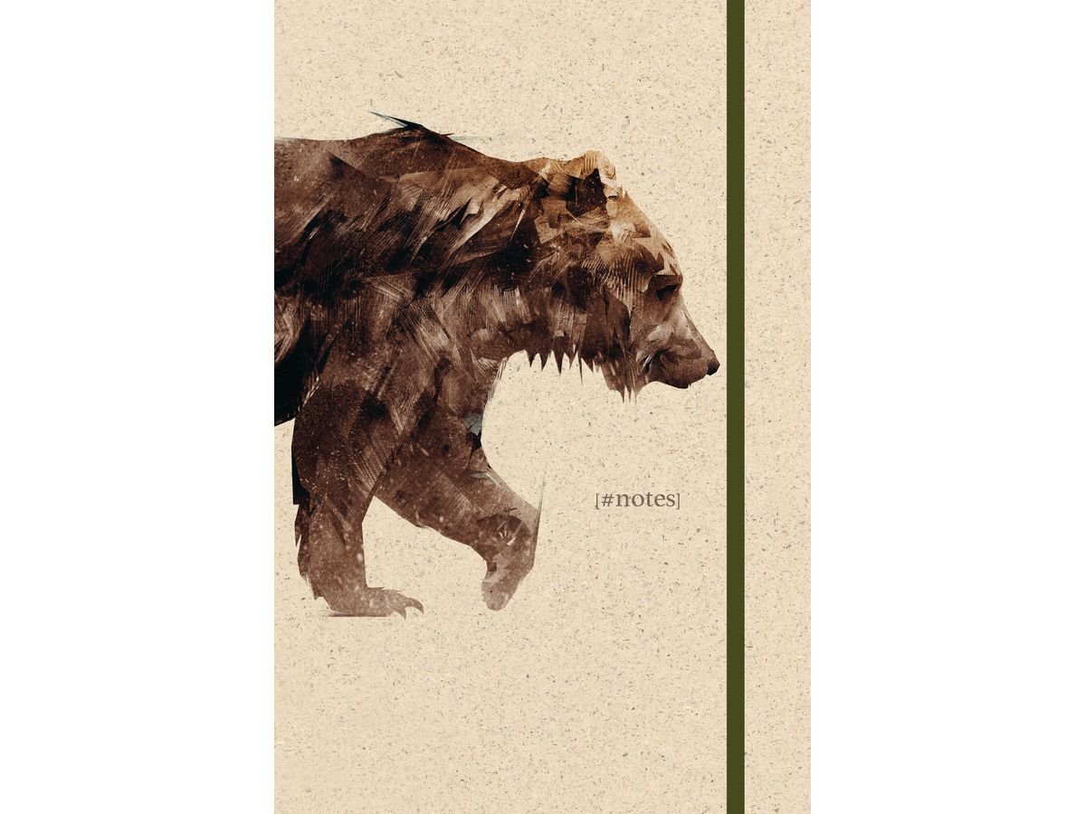 NATUR VERLAG Notizbuch Hardcover 13x21cm 10909N Bear, blanko (7640140109091)