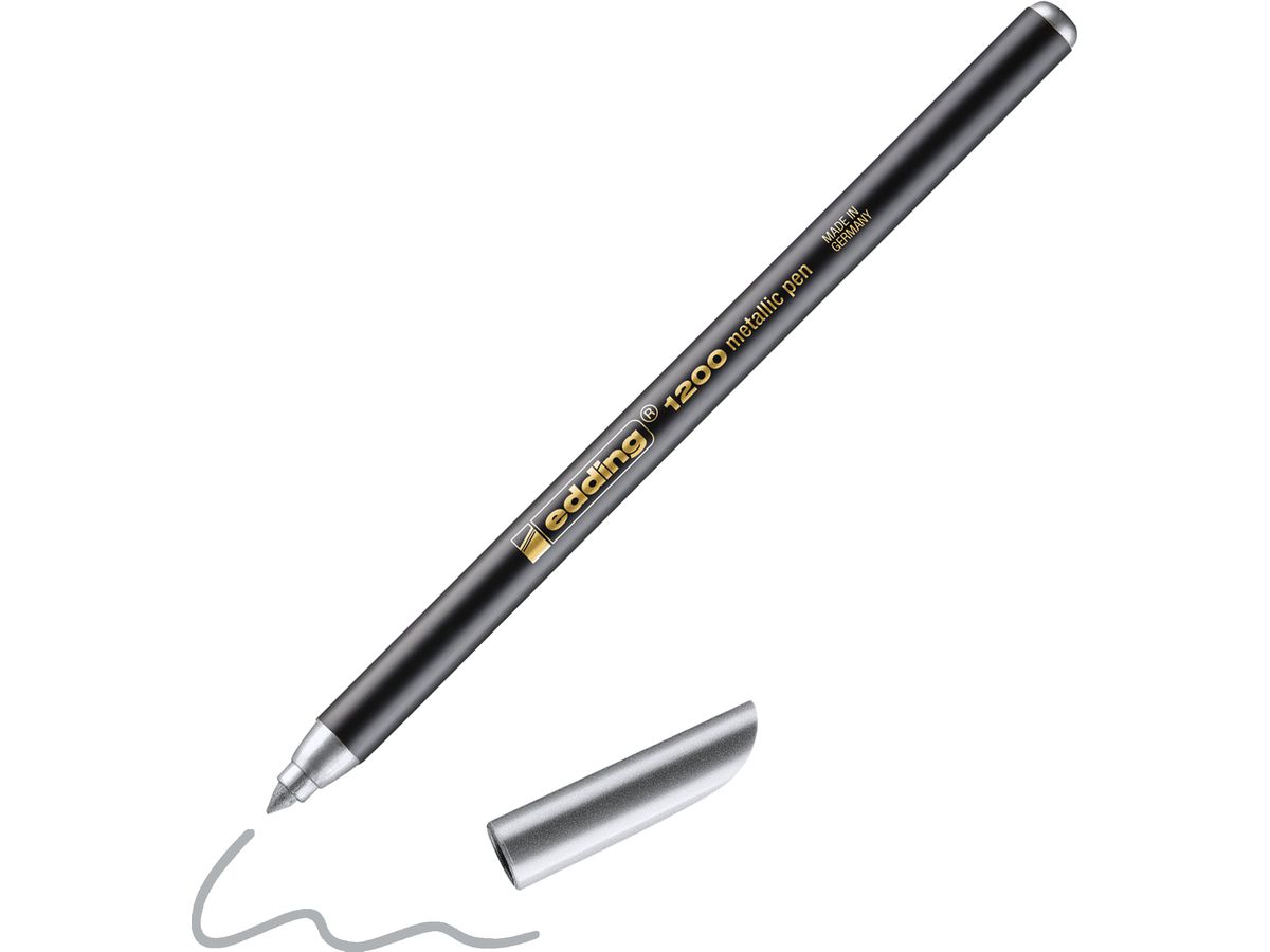 EDDING Metallic Color Pen 1200 1-3mm 1200-54 argent (4004764926169)