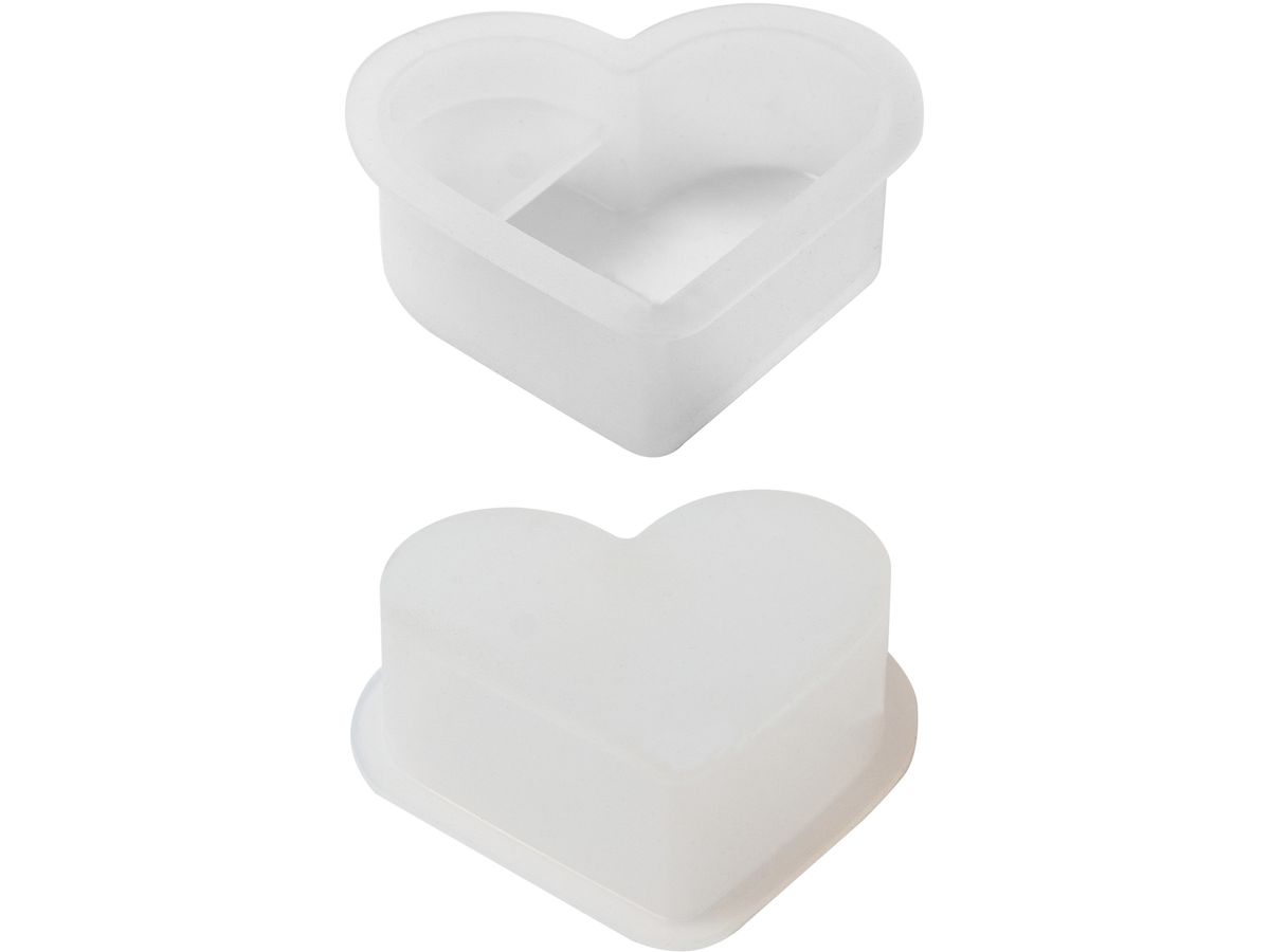 I AM CREATIVE Silikon Giessform 1704.24 Kartenhalter Herz (7611983250530)