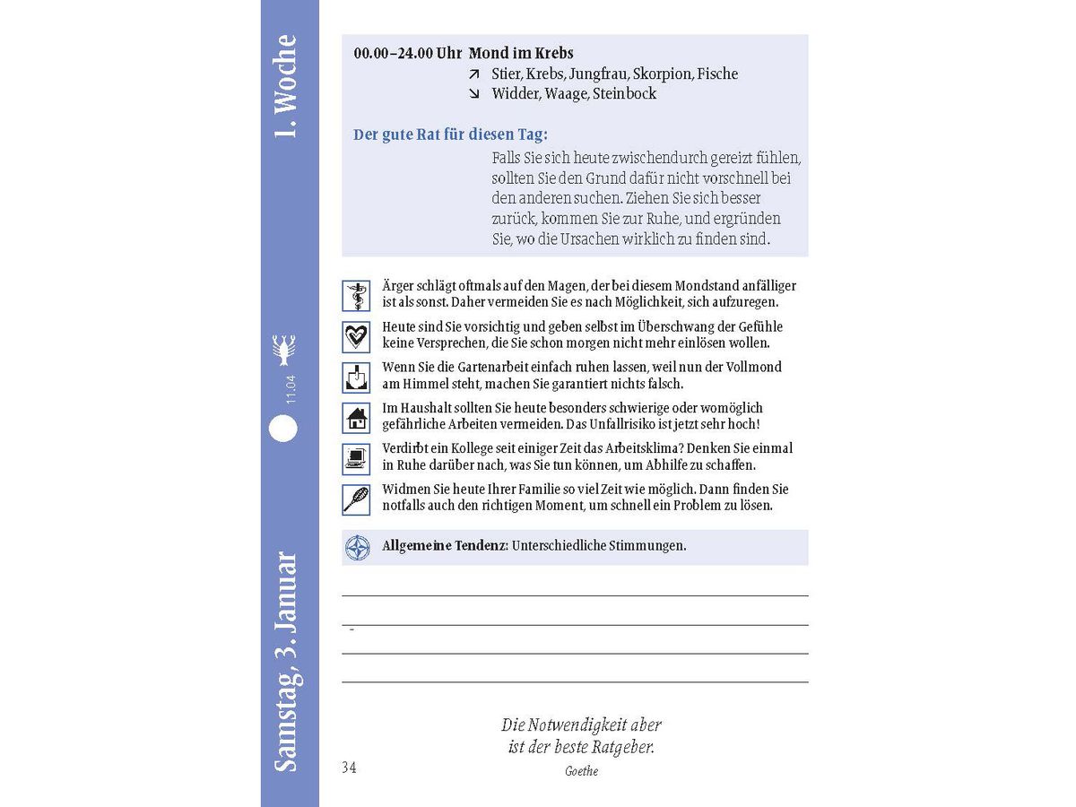 HEYNE TA Mond für jeden Tag 2026 9783453239586 1T/1S DE 10.5x14cm (9783453239586)