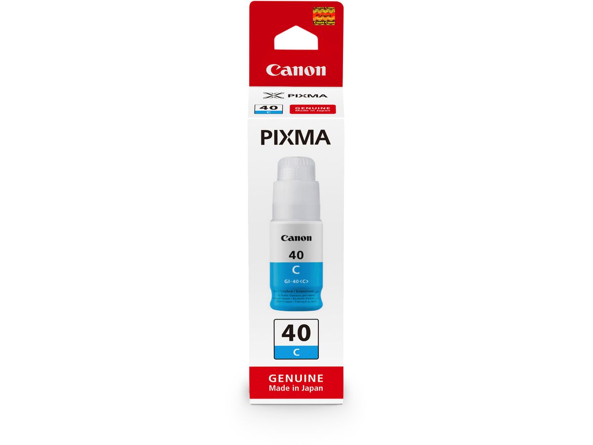 CANON Tintenbehälter cyan GI-40C PIXMA G5040/G6040 70ml (4549292134087)